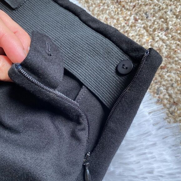 Donna Degnan Trouser Pants Pull On Black Straight Leg Side Zip Women’s Size 6 - Picture 5 of 9